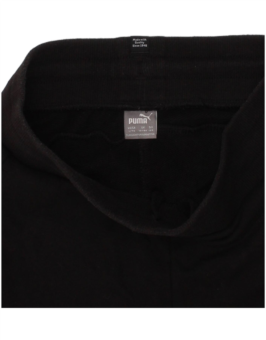 Pantaloni Sportivi Puma Fete 13-14 Ani Bumbac Negru