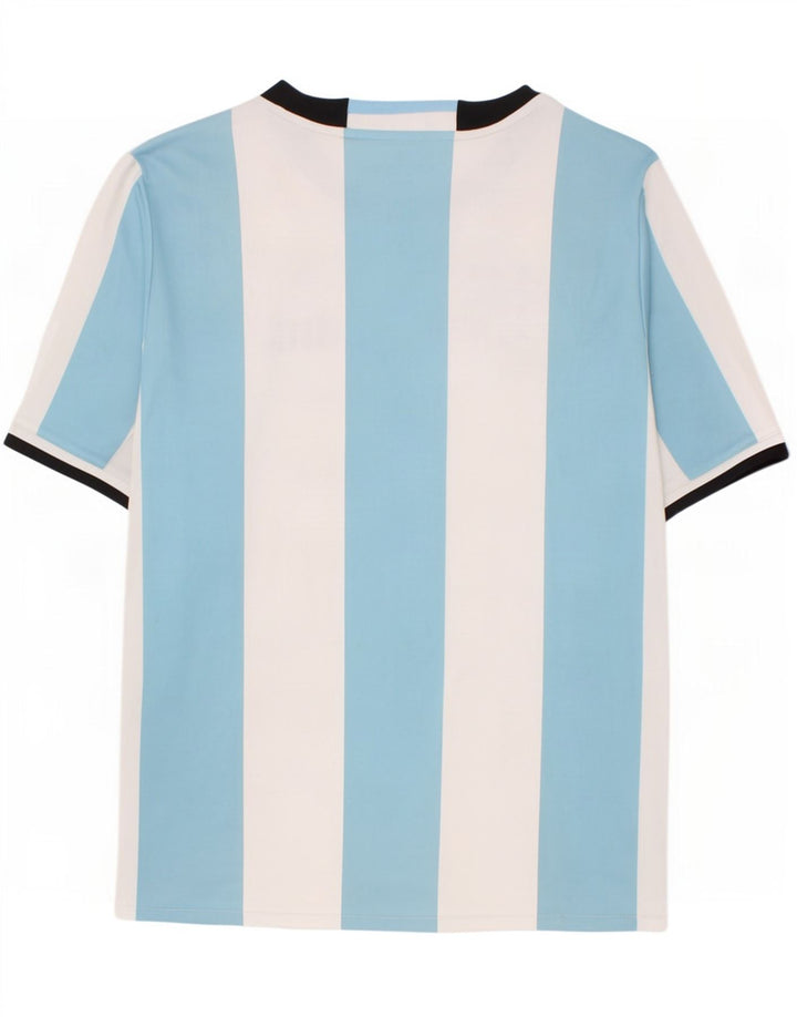 Tricou Adidas Climacool pentru baieti Top 13-14 ani poliester cu dungi albastre