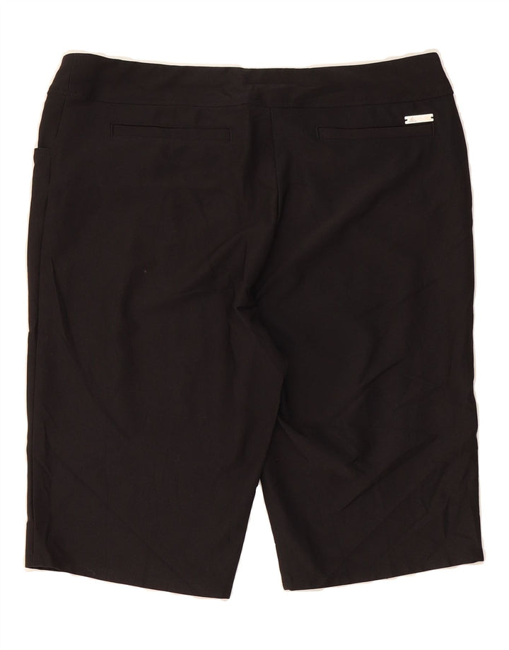 ADIDAS Womens Bermuda Shorts Medium W34  Black Polyester Vintage Adidas and Second-Hand Adidas from Messina Hembry 