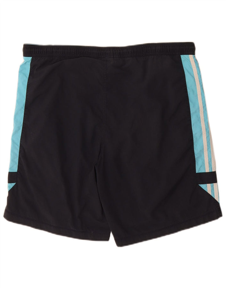 Pantaloni scurți sport Adidas pentru bărbați, medii, bleumarin, poliamidă color bloc