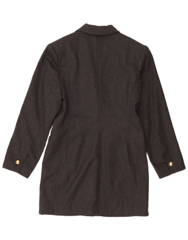 Jachetă vintage pentru femei cu paragate cu 1 nasture US 2 XS Lână gri