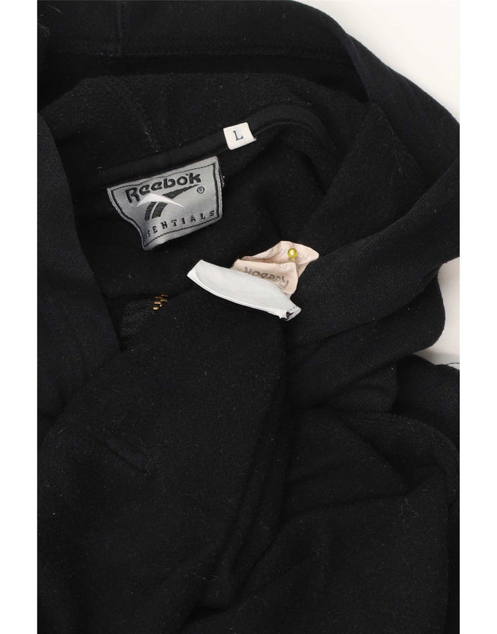 Jachetă din lână cu glugă pentru bărbați Reebok UK 40 Poliester negru mare