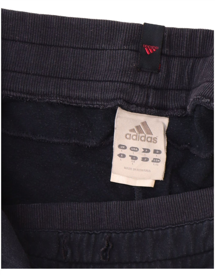 Pantaloni de trening Adidas pentru femei Joggeri UK 14 Mare Bumbac bleumarin