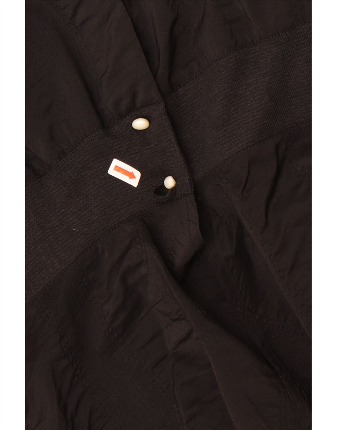 Bluză cămașă vintage pentru femei UK 18 XL Acetat negru