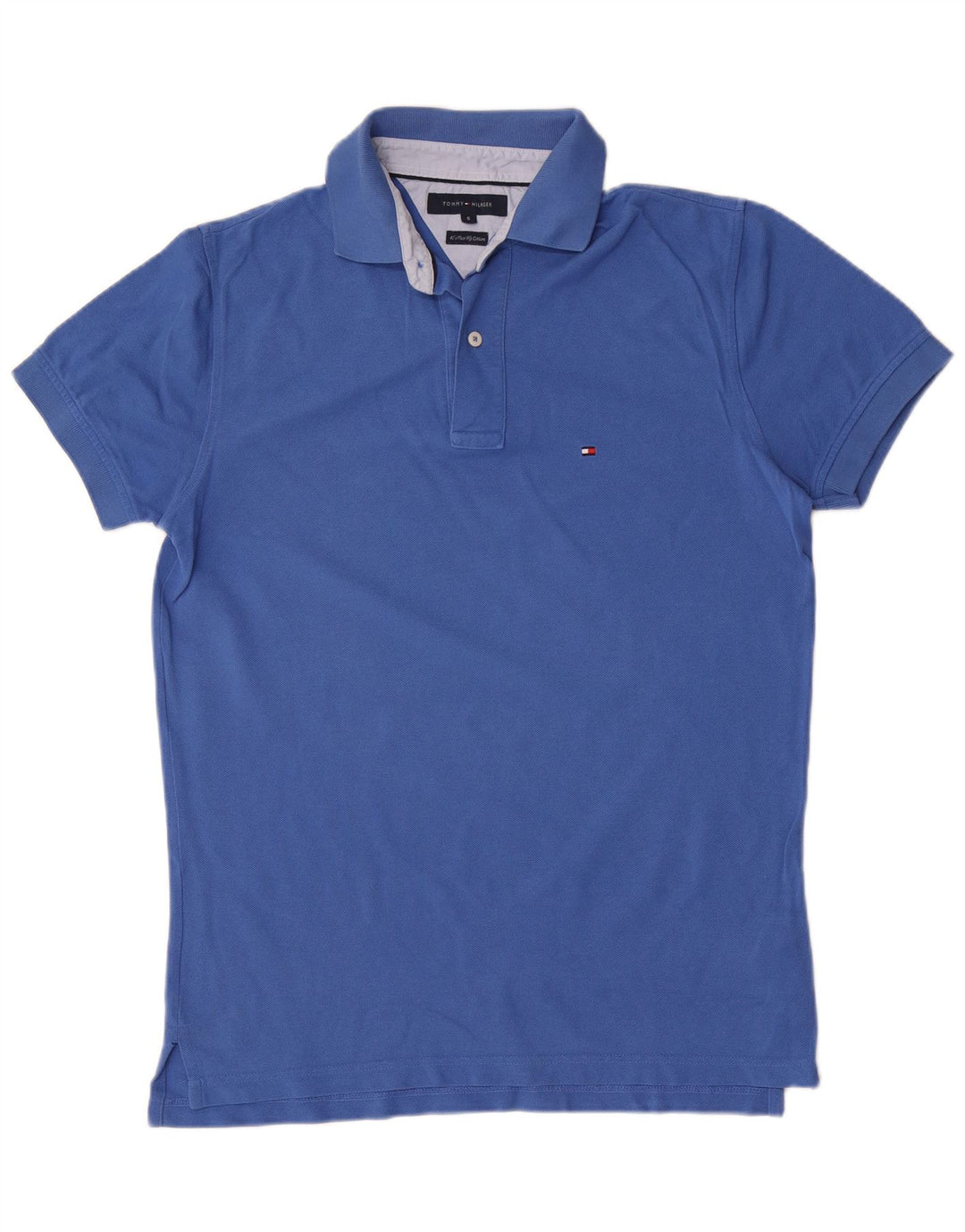 Tricou polo Tommy Hilfiger pentru bărbați, bumbac albastru mic