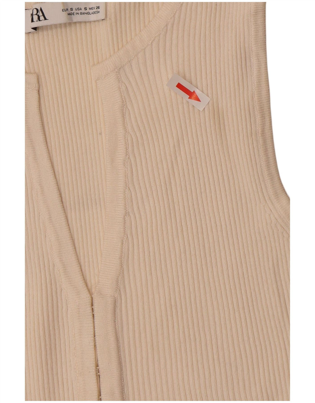 Top cardigan pentru femei Zara UK 8 mic din viscoză albă