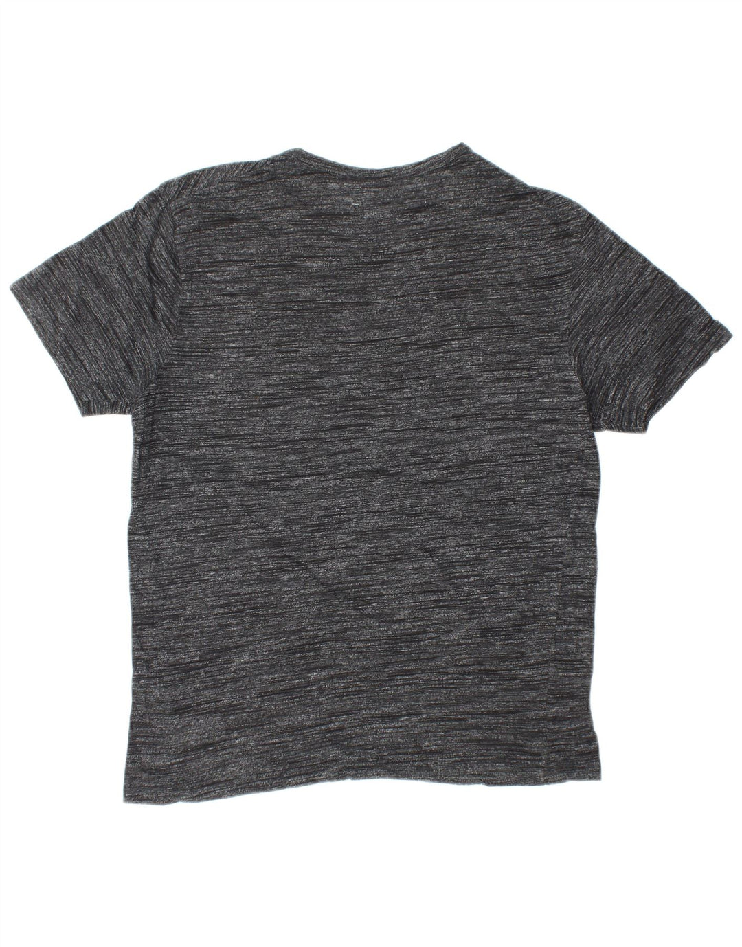 ZARA Mens T-Shirt Top Medium Black Flecked Cotton