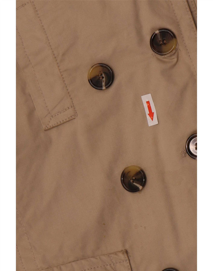 Trenci pentru femei Massimo Dutti, scurt, dublu, UK 14 Bej mediu