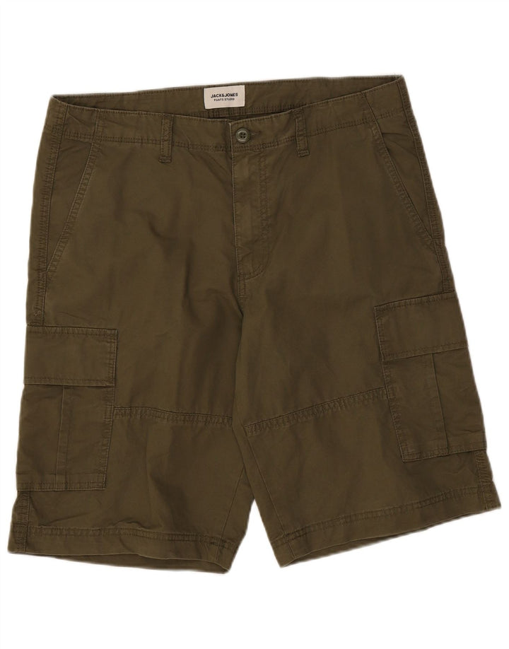 Pantaloni scurti cargo Jack & Jones pentru bărbați, mediu W34, bumbac kaki
