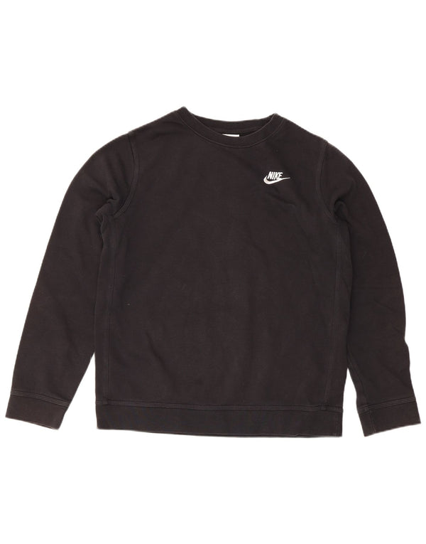Pulover Nike Băieți Hanorac 13-14 Ani XL Negru Bumbac Sport