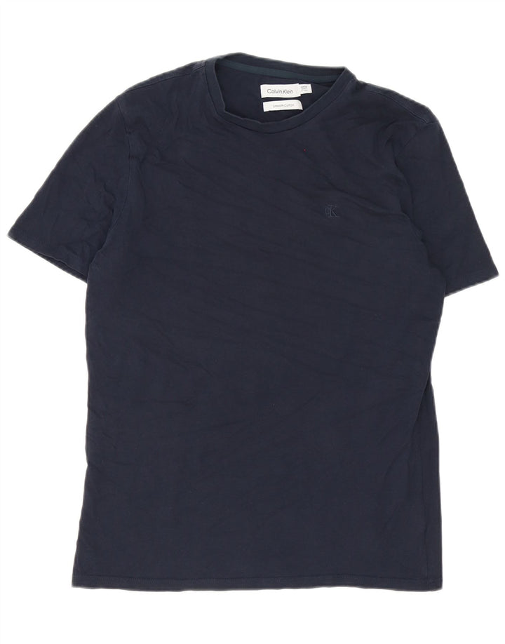 Tricou Calvin Klein pentru bărbați Top mic din bumbac bleumarin