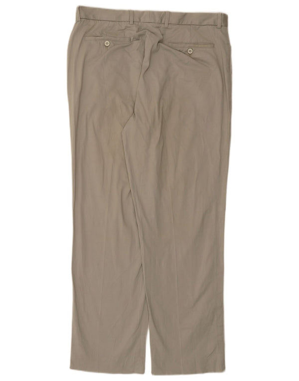 Pantaloni chino drepți pentru bărbați Versus By Gianni Versace IT 52 XL W34 L30 gri