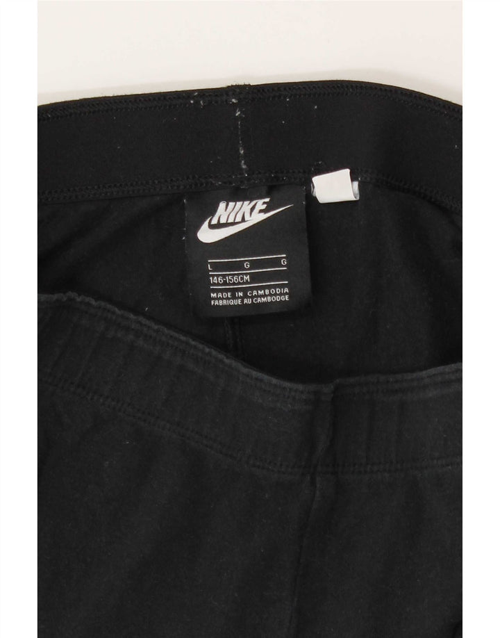 Leggings grafic pentru fete Nike 12-13 ani mare negru