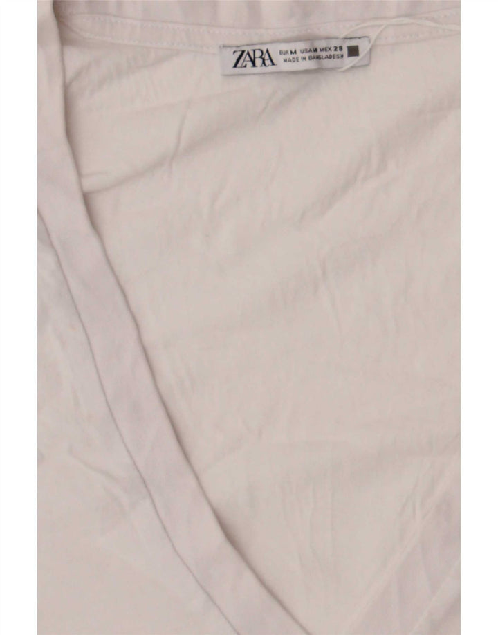 Tricou pentru femei Zara UK 14 Medium White