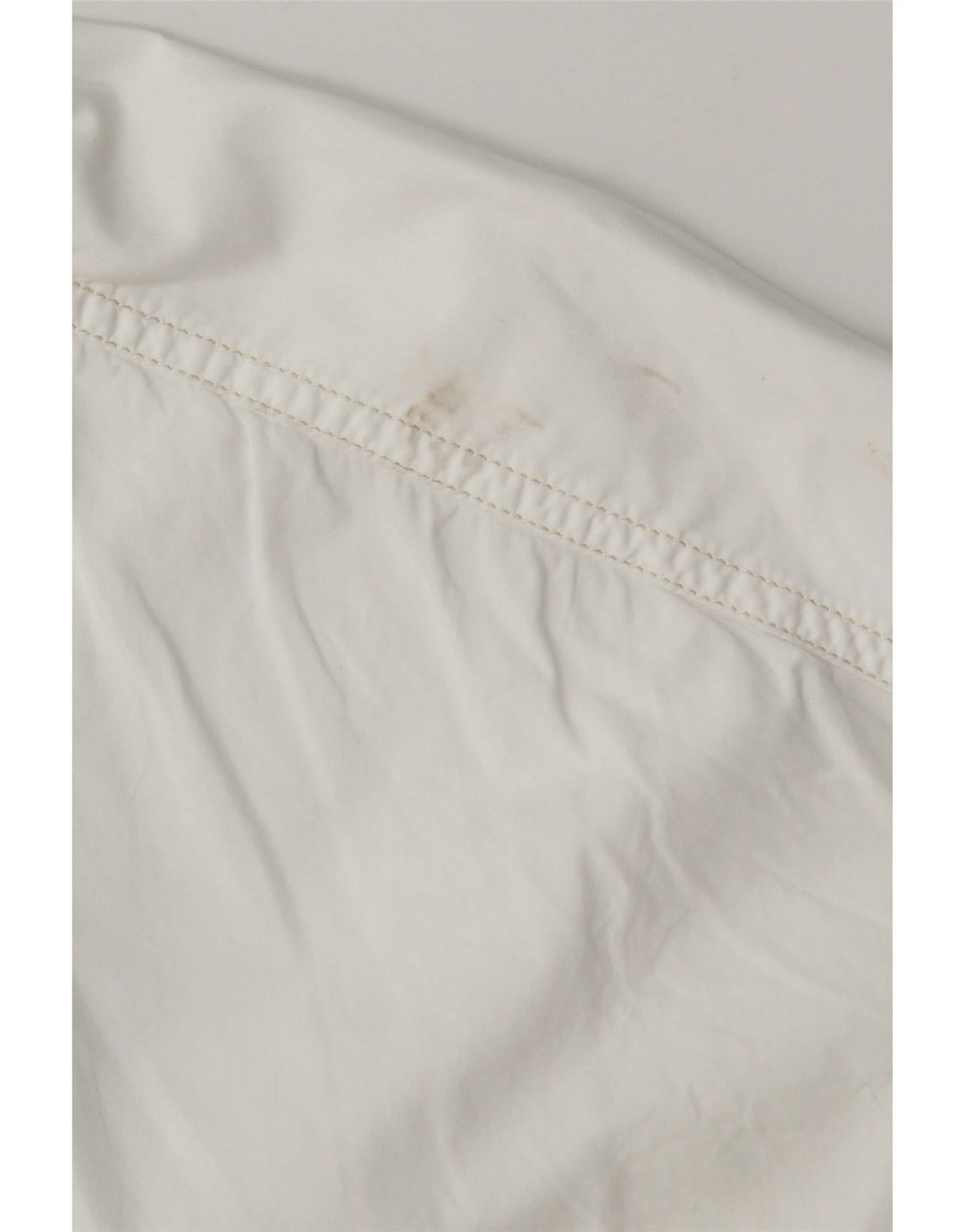 Cămașă supradimensionată pentru femei Benetton UK 10 Bumbac alb mic