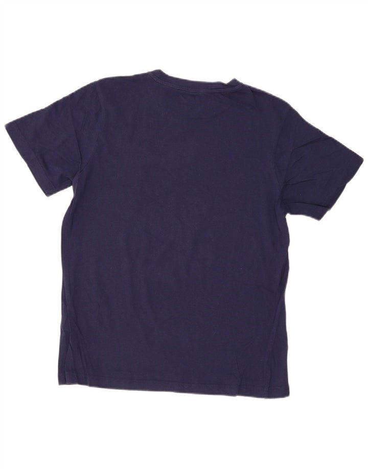 Tricou grafic pentru bărbați Kappa Top mediu din bumbac bleumarin