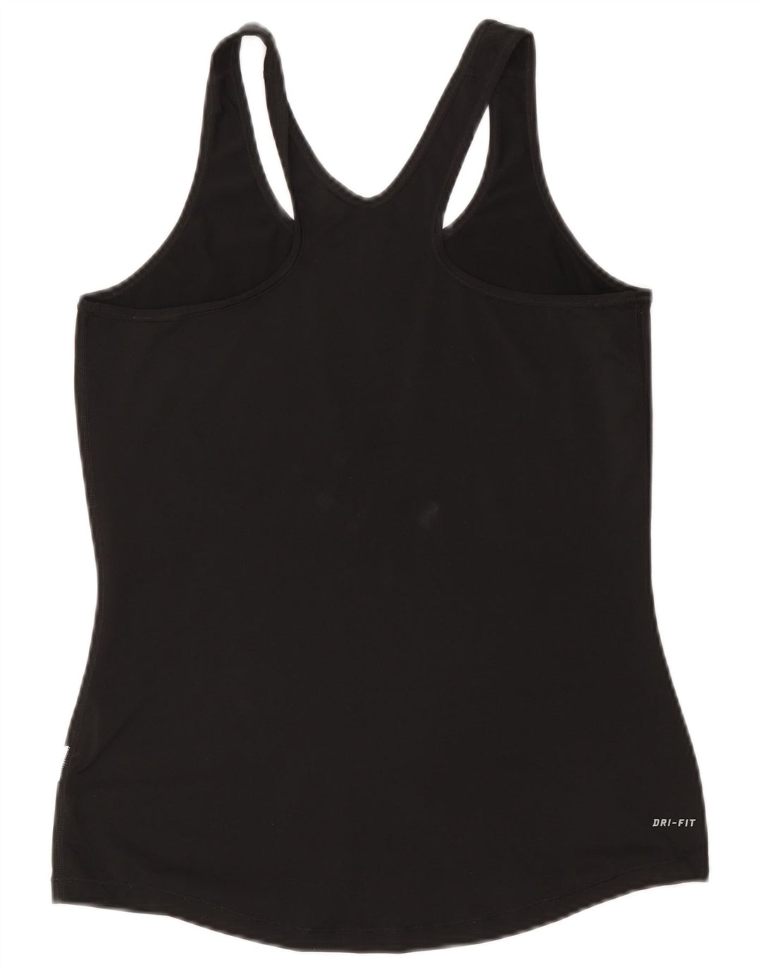 Top cu vestă grafică Nike Dri Fit pentru femei UK 14 Large Negru