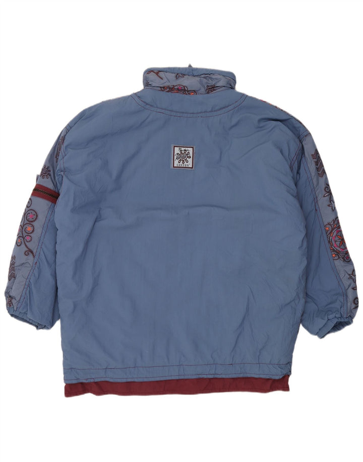 Jachetă de schi Anorak supradimensionată pentru bărbați Canyon UK 40, mare, albastru, cu flori din poliamidă