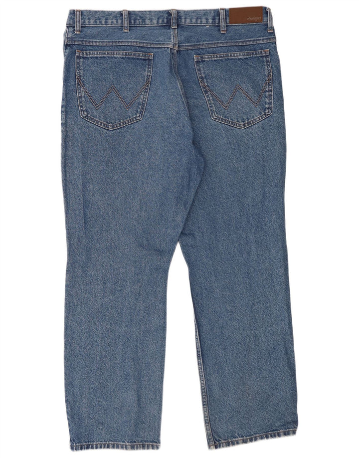 Blugi drepti pentru bărbați Wrangler W40 L30 Bumbac albastru