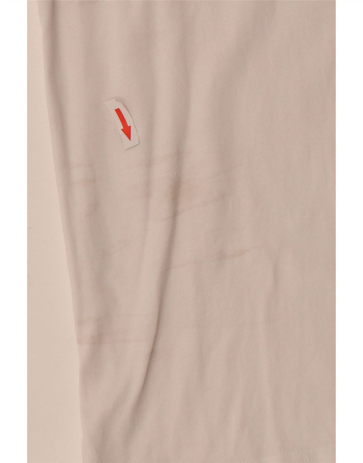 Tricou grafic Calvin Klein pentru bărbați Top mediu din bumbac alb