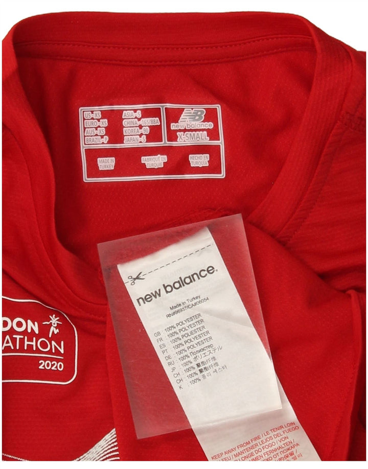 Tricou grafic pentru bărbați New Balance Top XS Poliester roșu