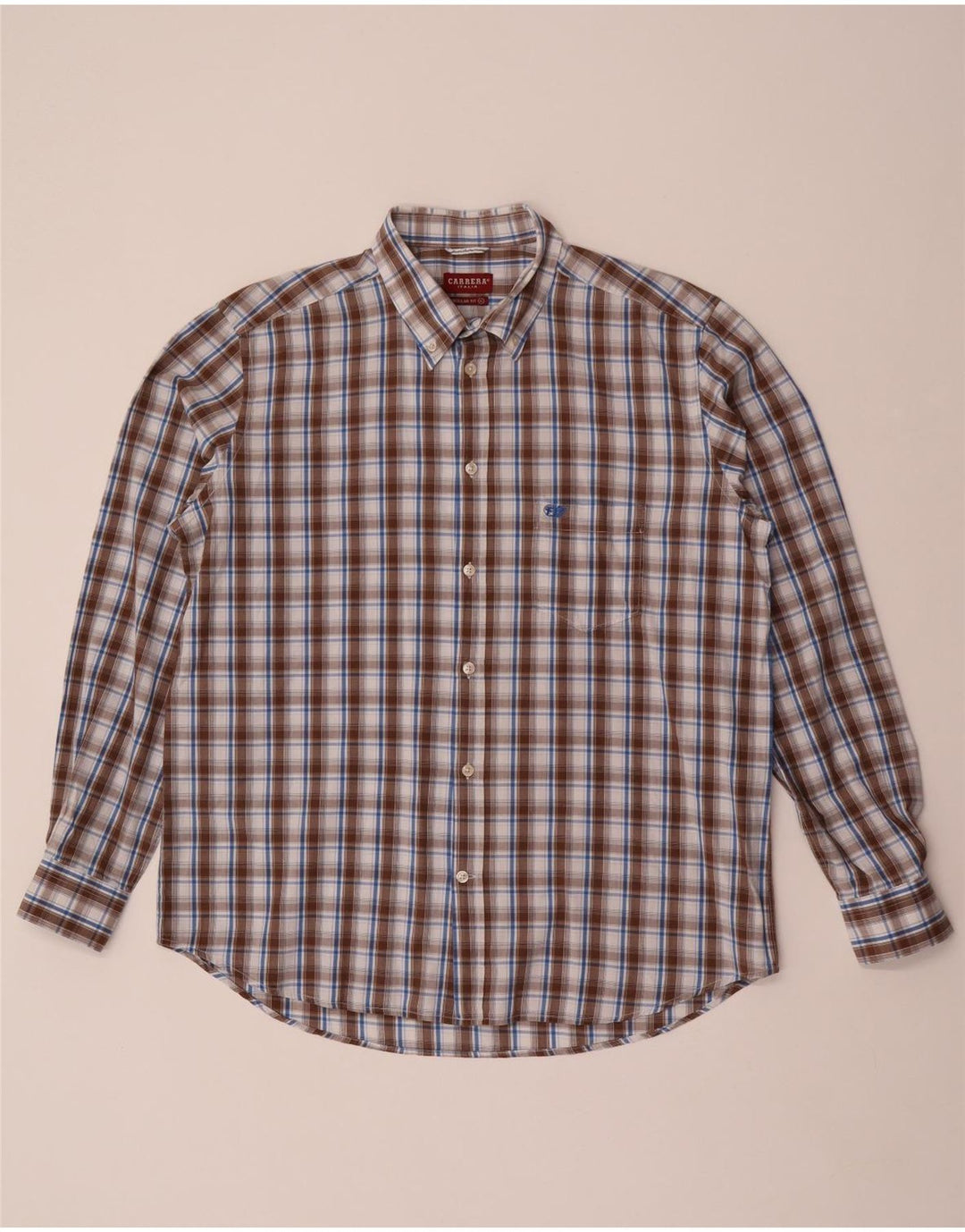 Cămașă pentru bărbați CARRERA Regular Fit XL Maro Check