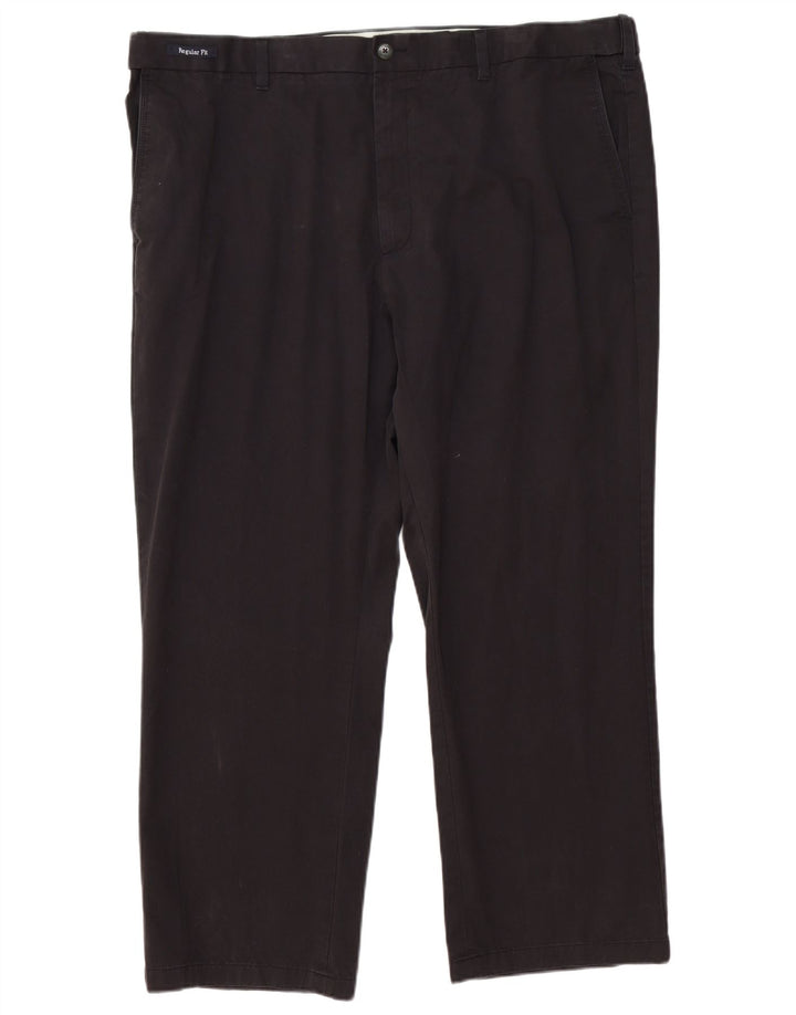 Marks & Spencer Pantaloni chino pentru bărbați, Blue Harbour, cu ajustare normală, L44 L29 Negru