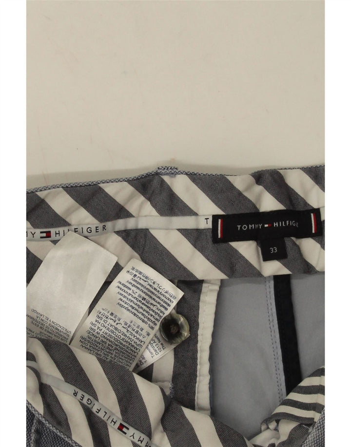 Pantaloni scurți chino Tommy Hilfiger pentru bărbați W33, bumbac albastru mediu