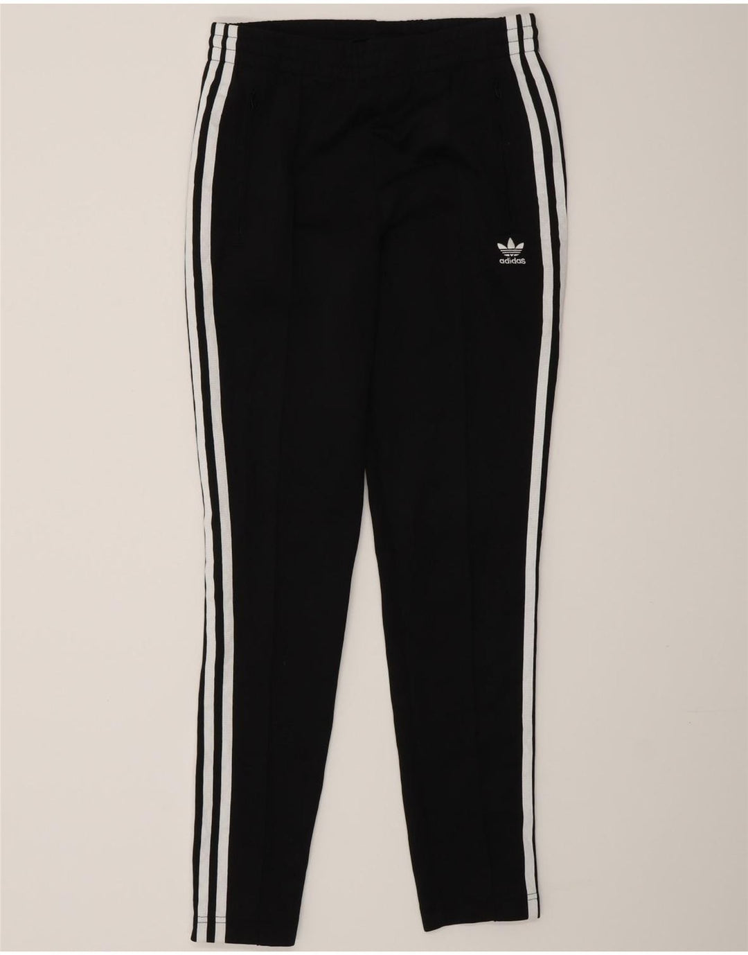 Pantaloni de trening Adidas pentru femei UK 8 Poliester negru mic