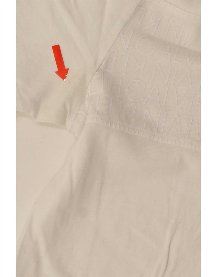 Tricou grafic Calvin Klein pentru bărbați Top mare alb