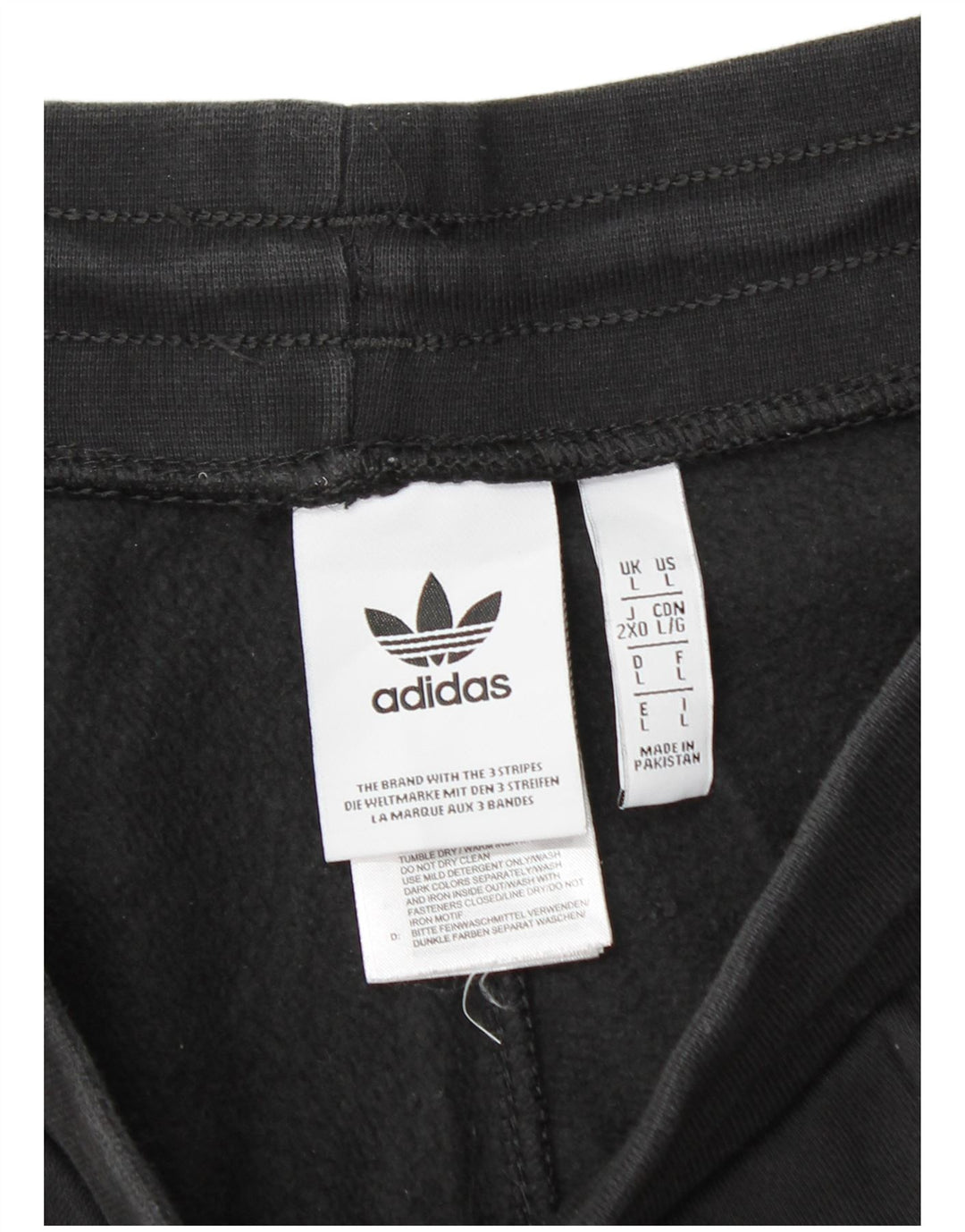 Pantaloni de trening ADIDAS pentru bărbați Joggeri mari, negru, bumbac