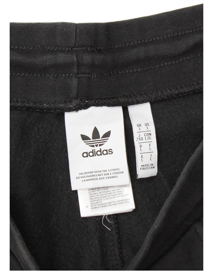 Pantaloni de trening ADIDAS pentru bărbați Joggeri mari, negru, bumbac