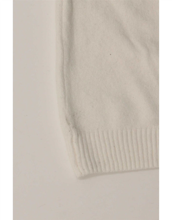 Pulover cardigan pentru femei Marks & Spencer UK 14 Poliester alb mediu