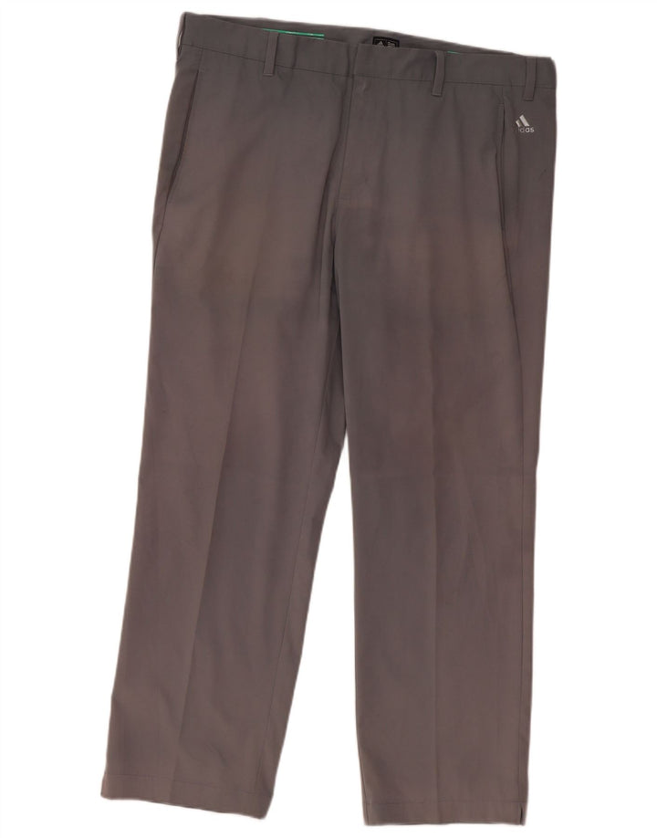 Pantaloni chino drepți pentru bărbați Adidas W38 L29 poliester gri