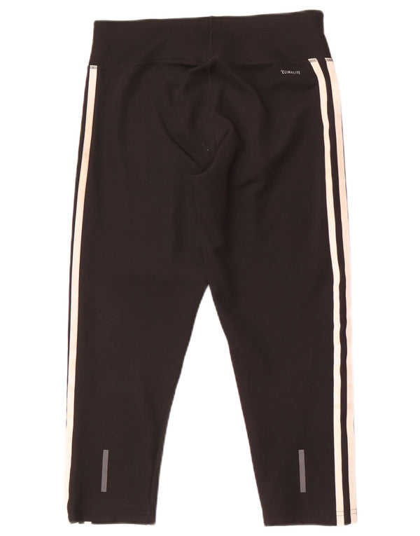 Leggings Capri Adidas pentru femei Marea Britanie 8/10 Sporturi mici din poliester negru