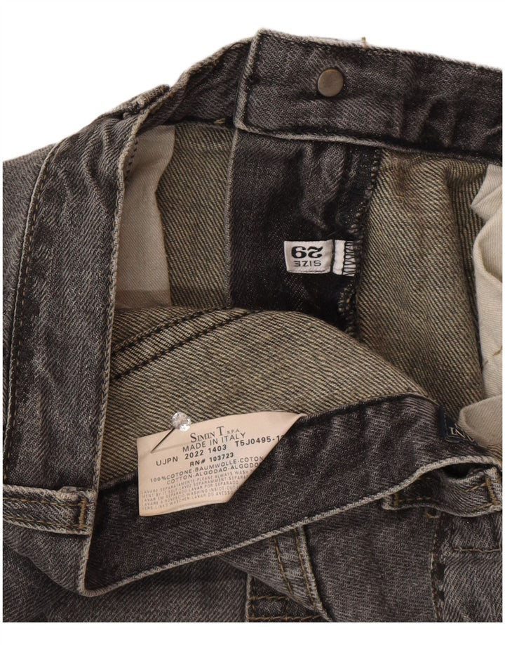 Blugi drepti pentru bărbați Armani W29 L33 bumbac gri