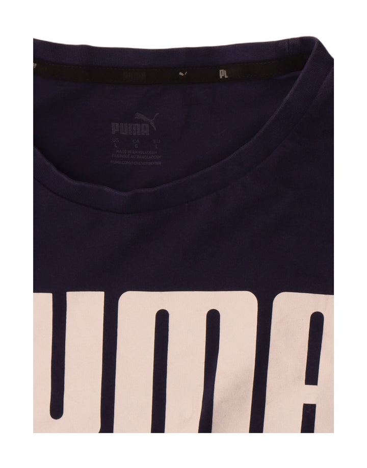 Tricou grafic Puma pentru bărbați Top mare bleumarin