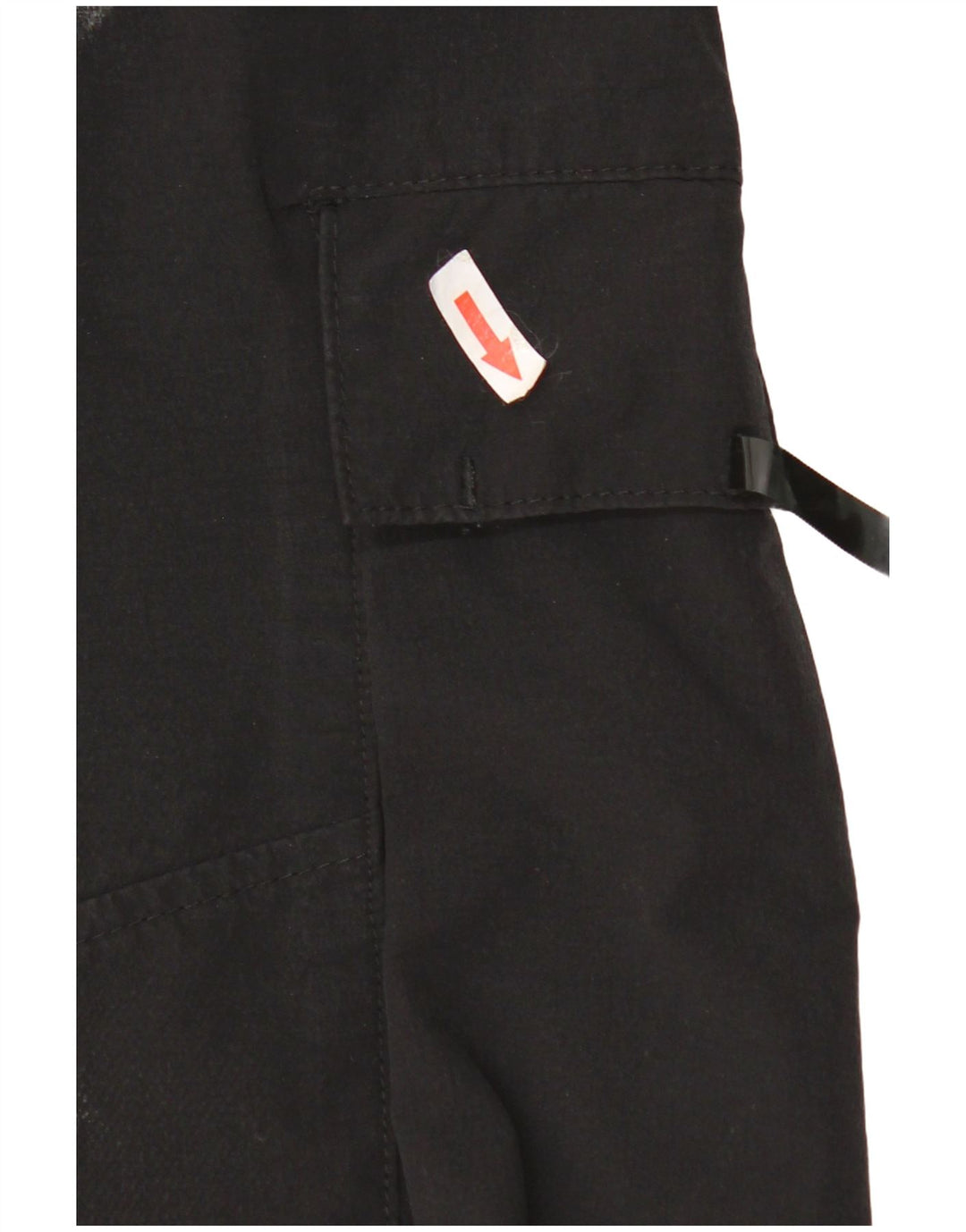 Pantaloni cargo conici tăiați pentru bărbați Zara Mediu L32 L24 Negri