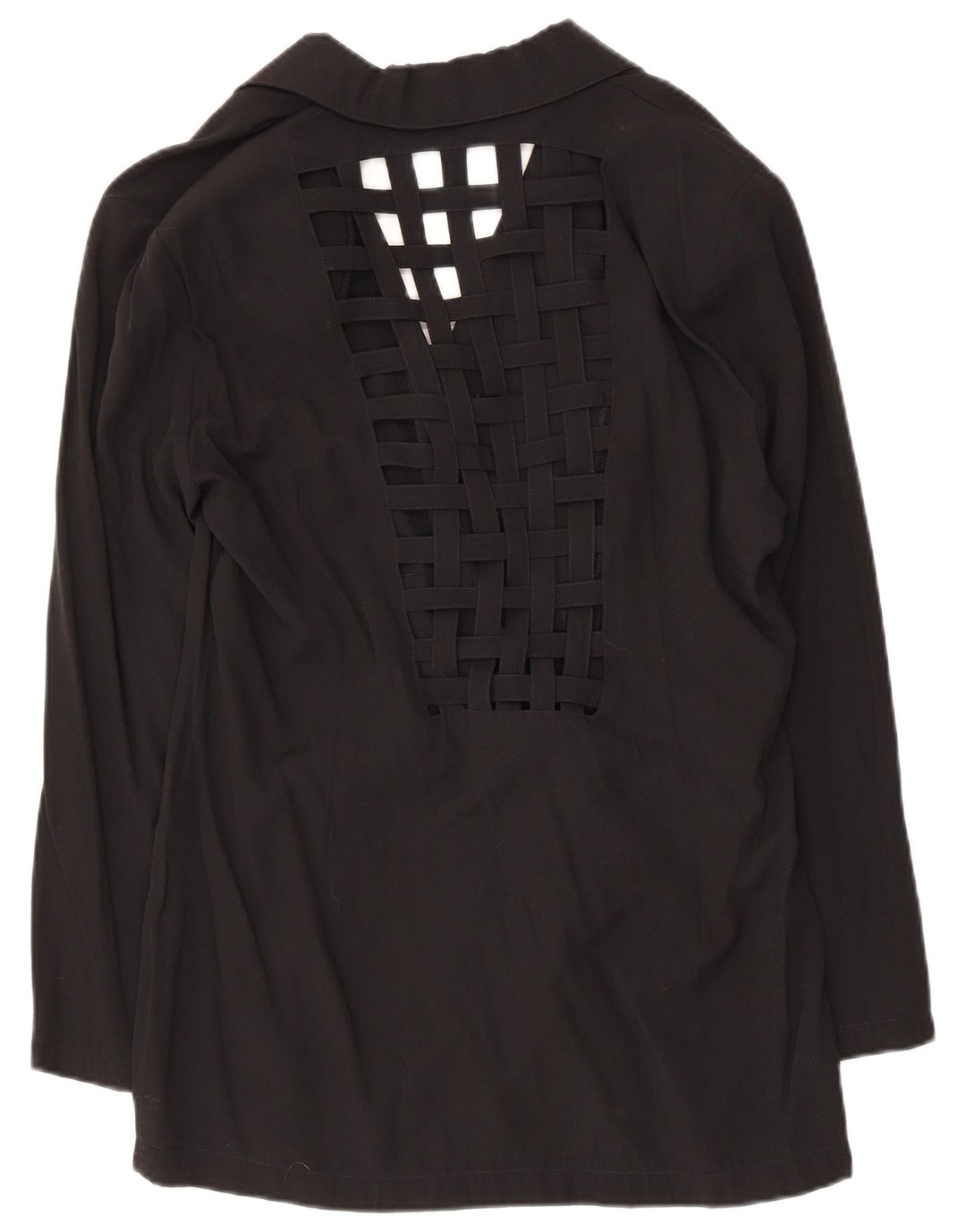 Blazer Vintage pentru femei cu 2 nasturi, UK 14 Medium Black