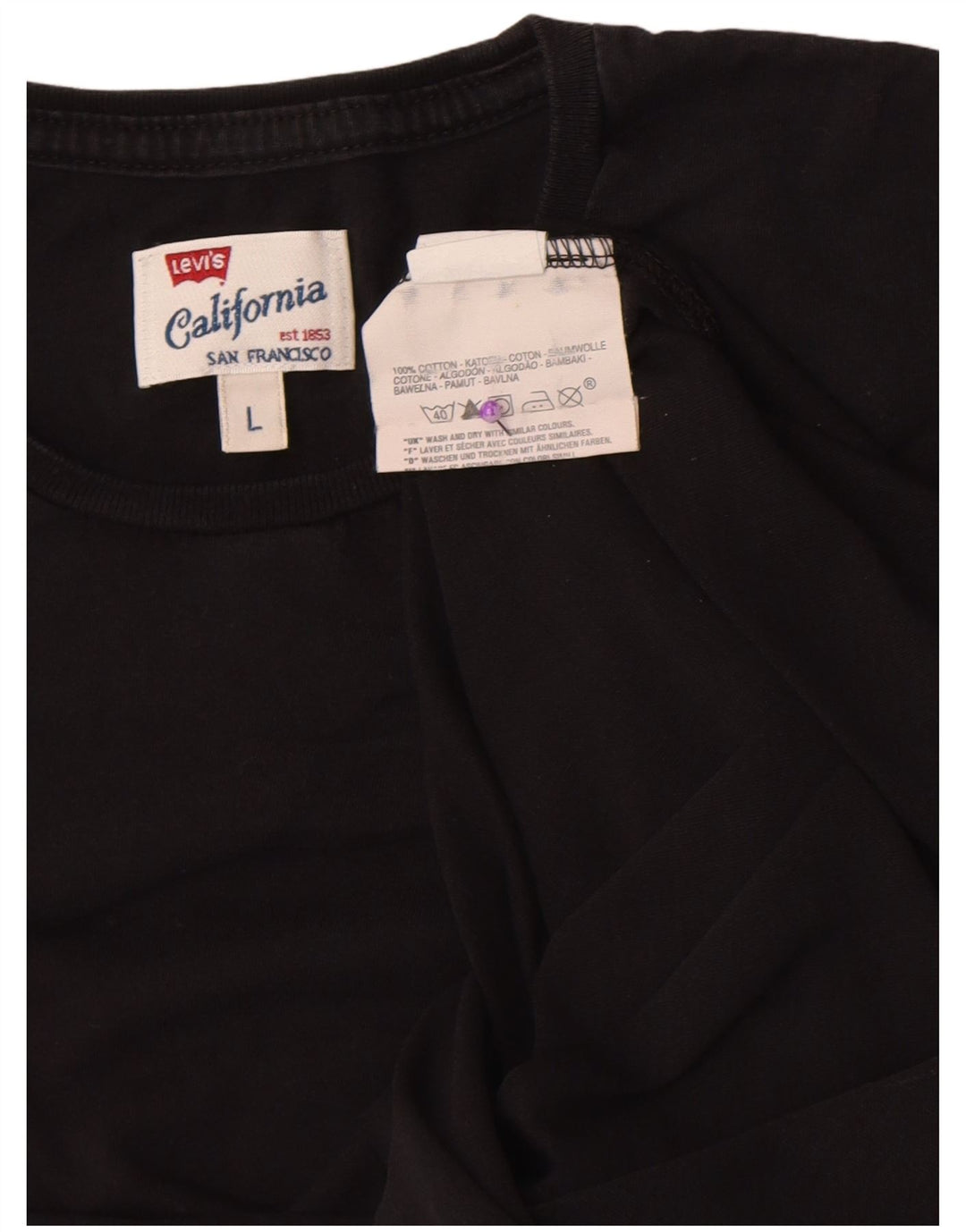 Tricou pentru femei Levi's Top UK 14 Large Black Bumbac