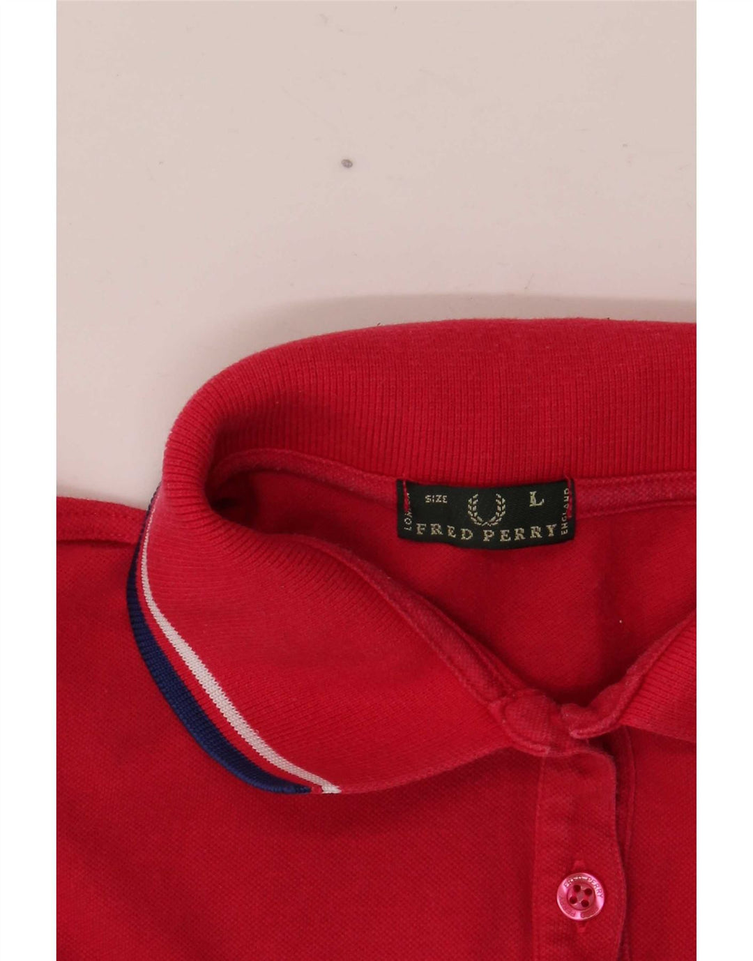 Tricou polo Fred Perry pentru femei UK 14 Large Red