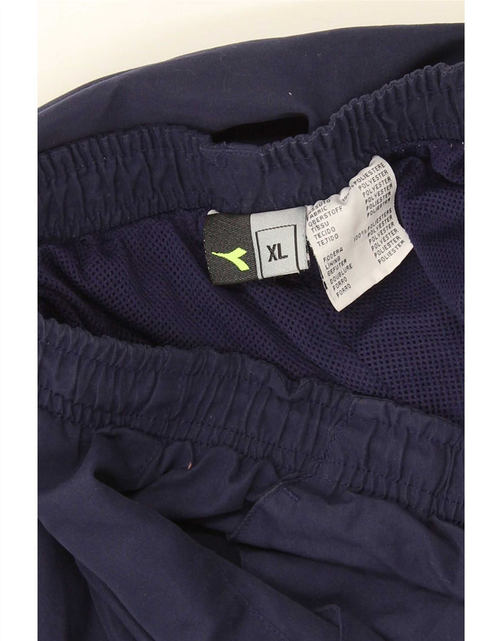 Pantaloni de trening Diadora pentru bărbați, XL, bleumarin, poliester color bloc
