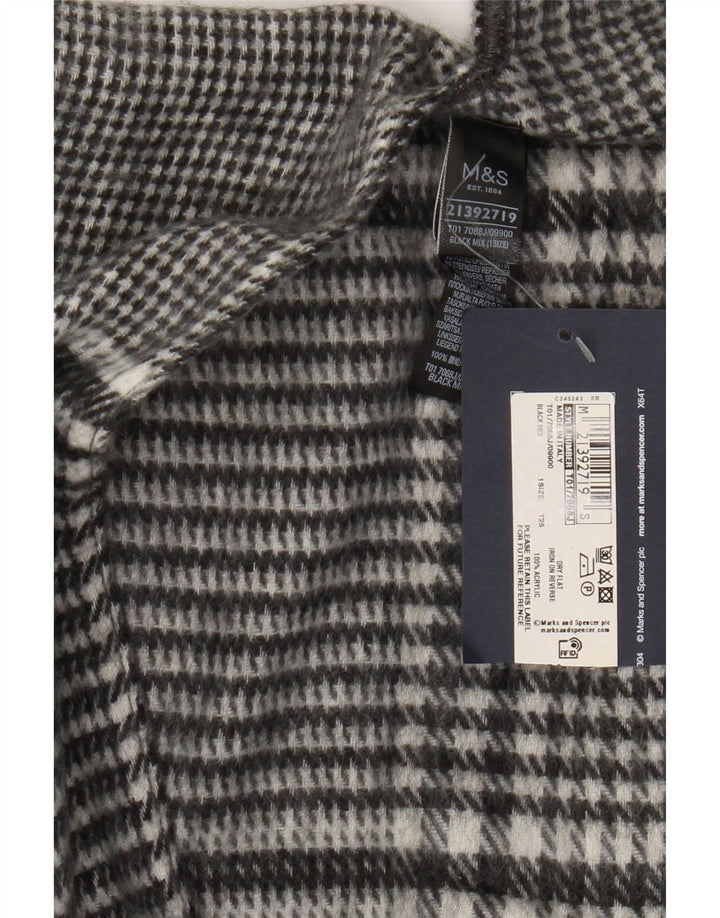 Pulover pentru femei Marks & Spencer Cape Cardigan Mărime Unică Negru Houndstooth