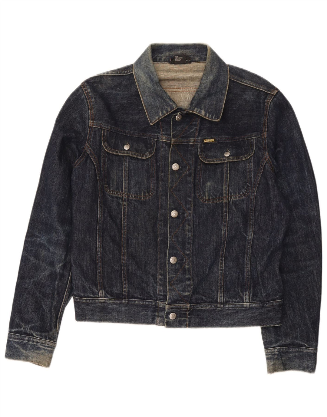 Jachetă de blugi pentru femei Diesel UK 14 Medium Bluemarin Bumbac
