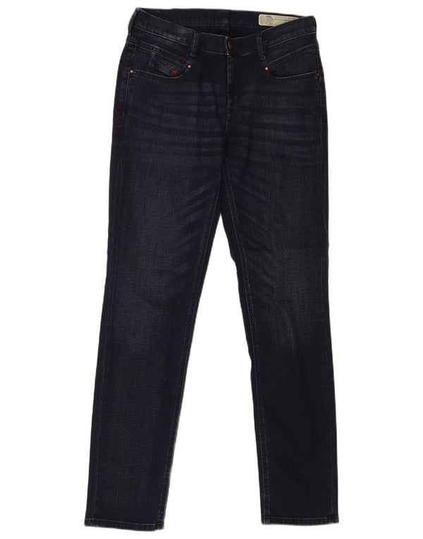 Jeans drepte slim fit cu talie joasă pentru femei Diesel W26 L30 bleumarin