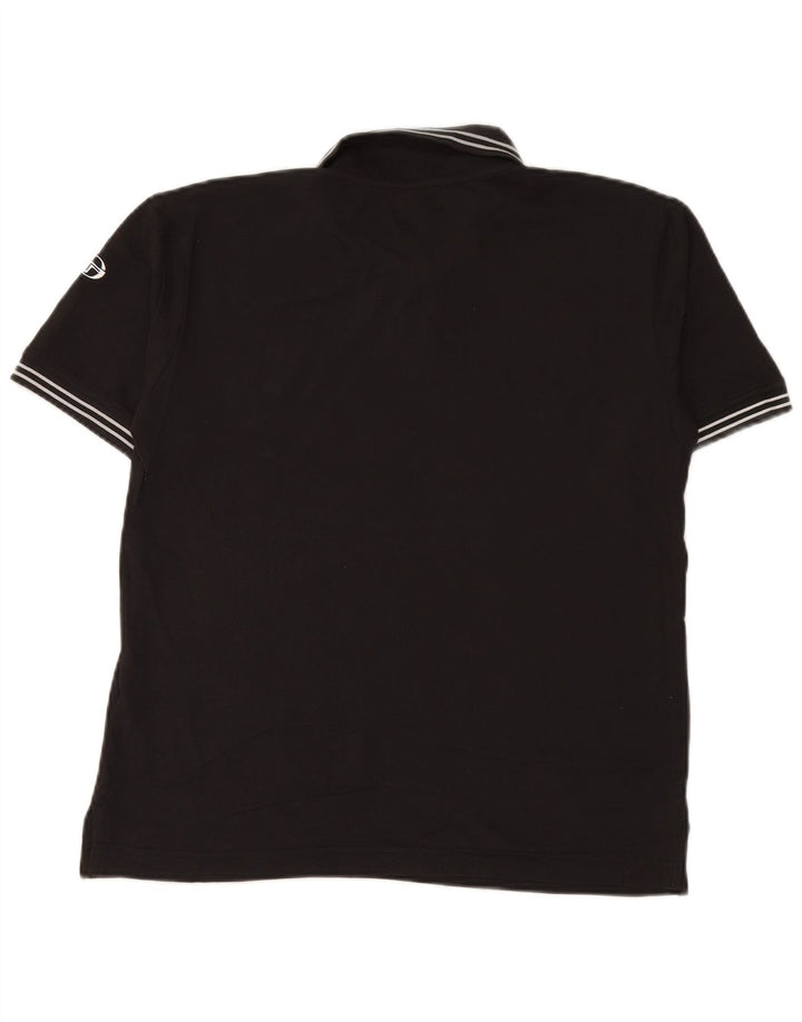 SERGIO TACCHINI Tricou polo pentru bărbați, bumbac negru mare