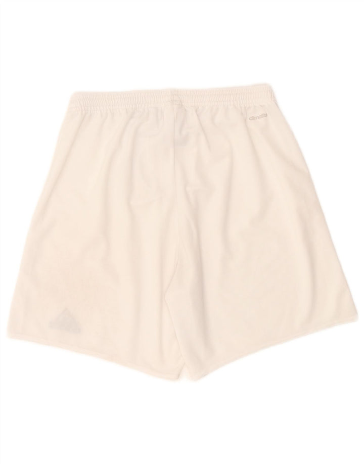Pantaloni scurți sport Nike Climalite pentru bărbați, poliester alb mediu