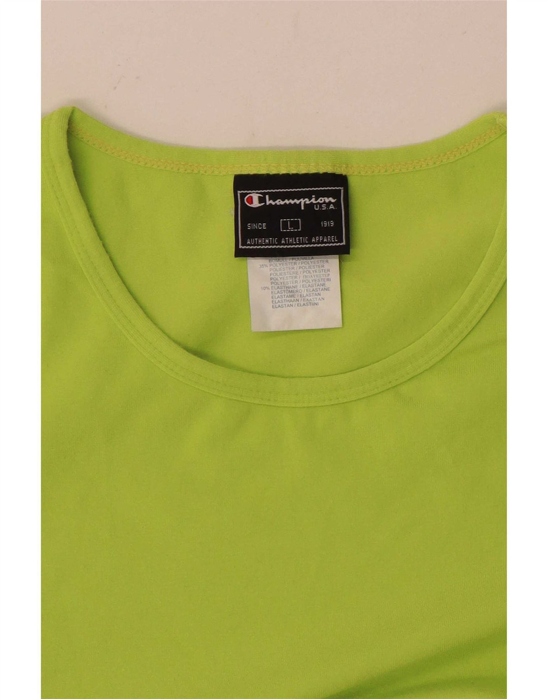 Tricou Champion pentru femei Top UK 14 Poliester verde mare