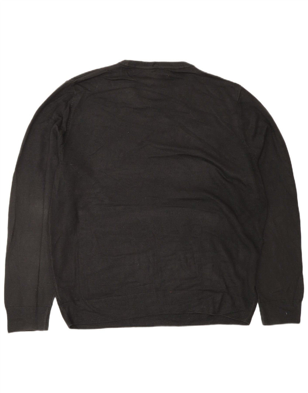 MARKS & SPENCER Pulover pentru bărbați cu decolteu rotund XL acrilic negru