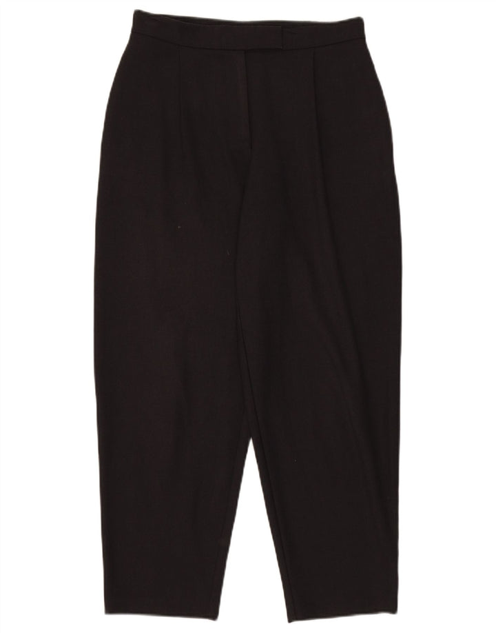 Pantaloni de costum conici pentru femei ZARA XS W24 L27 Poliester negru